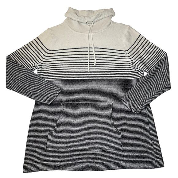 T by Talbots Women's XL Striped Cowl Neck Sweater - Picture 1 of 7